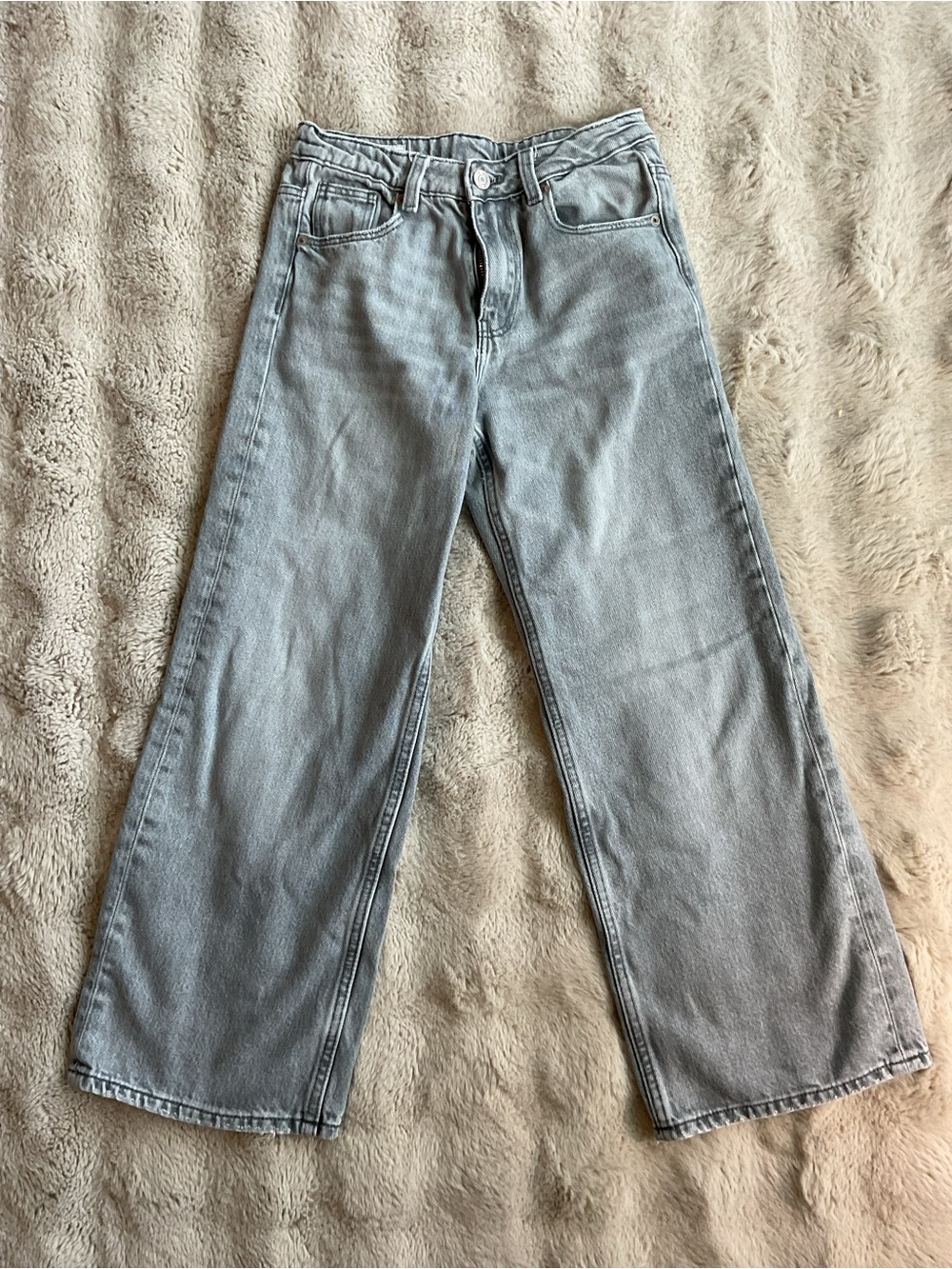 Zara Light Gray Bootcut Jeans
